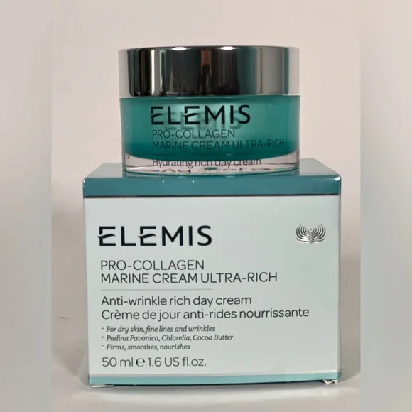NIB Elemis Pro-Collagen Marine Cream Ultra-Rich Anti-Aging Cream Dry Skin 50ml - Picture 2 of 3